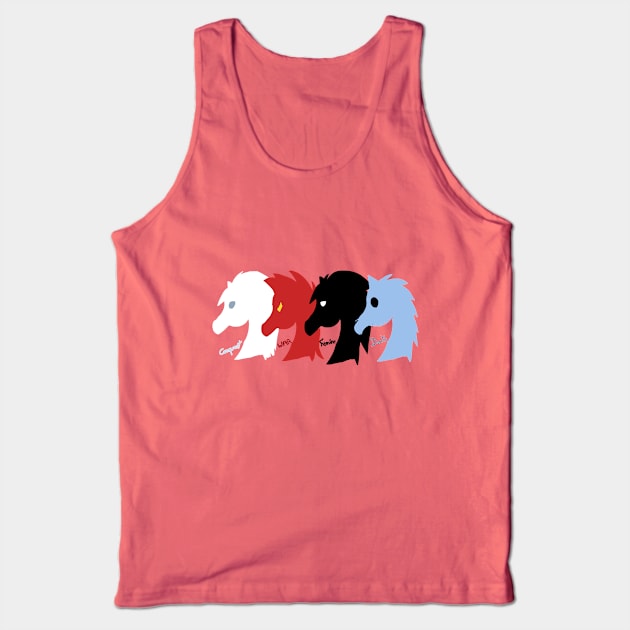 All four Horses (Horses of the apocalypse) Tank Top by VixenwithStripes